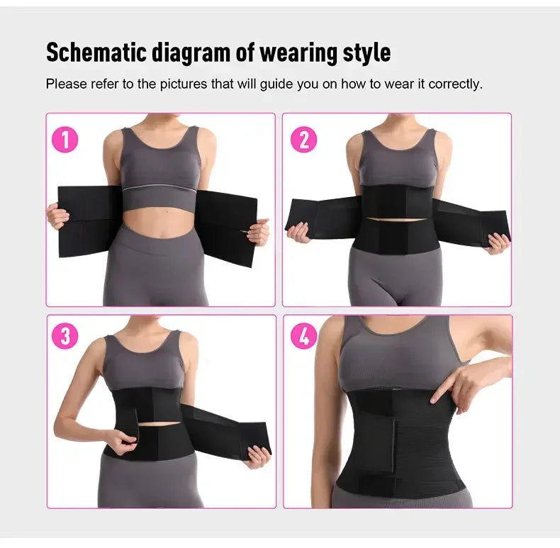 Waist Trainer with Triple Wrap & Tummy Control